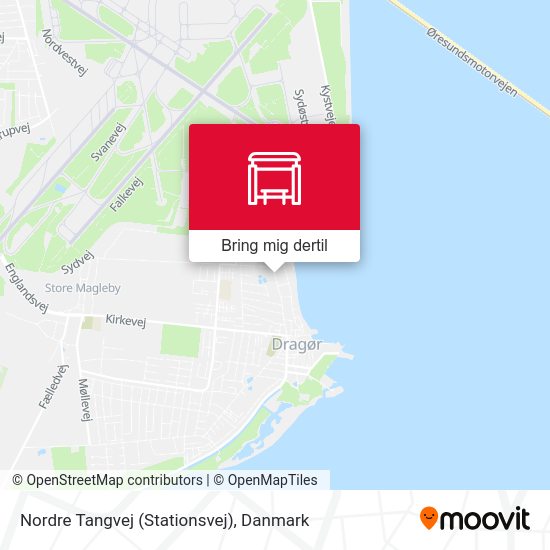 Nordre Tangvej (Stationsvej) kort