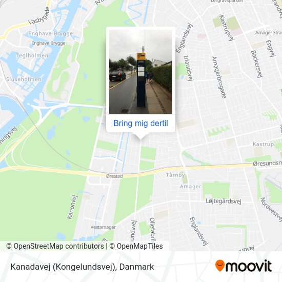 Kanadavej (Kongelundsvej) kort