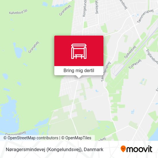 Nøragersmindevej (Kongelundsvej) kort