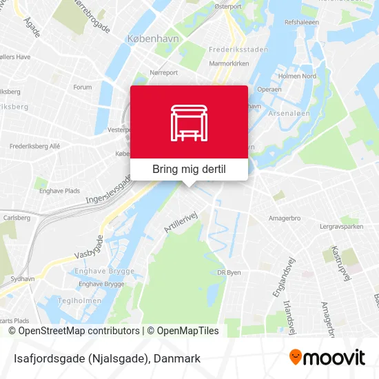 Isafjordsgade (Njalsgade) kort