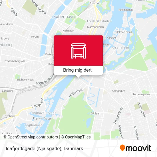 Isafjordsgade (Njalsgade) kort