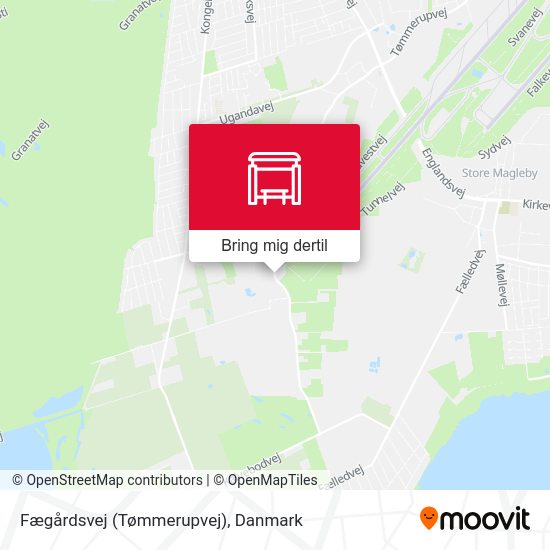 Fægårdsvej (Tømmerupvej) kort