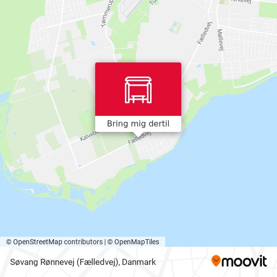 Søvang Rønnevej (Fælledvej) kort