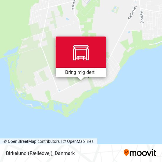 Birkelund (Fælledvej) kort