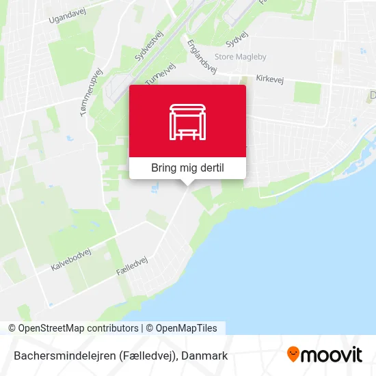 Bachersmindelejren (Fælledvej) kort