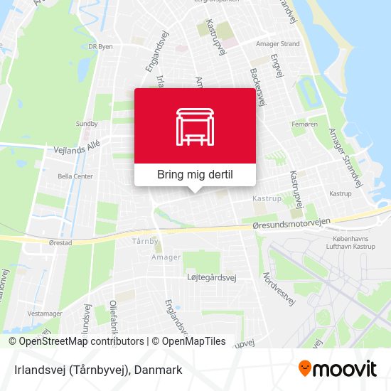 Irlandsvej (Tårnbyvej) kort