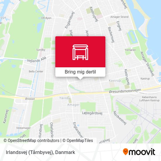Irlandsvej (Tårnbyvej) kort