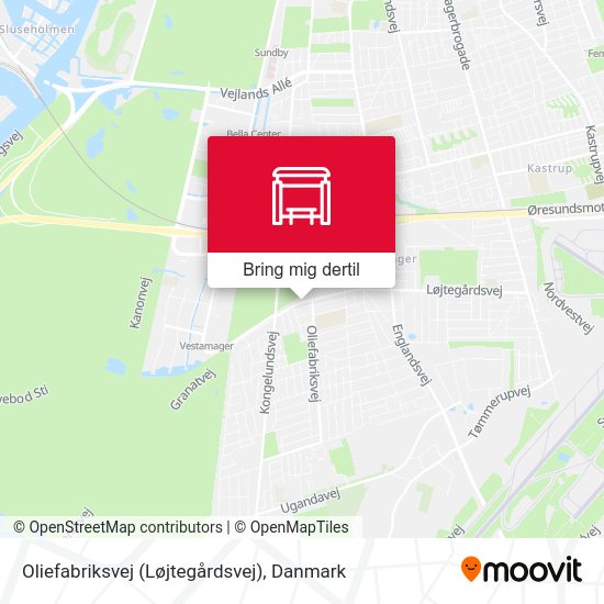 Oliefabriksvej (Løjtegårdsvej) kort