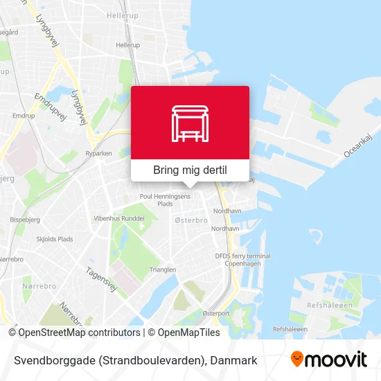 Svendborggade (Strandboulevarden) kort