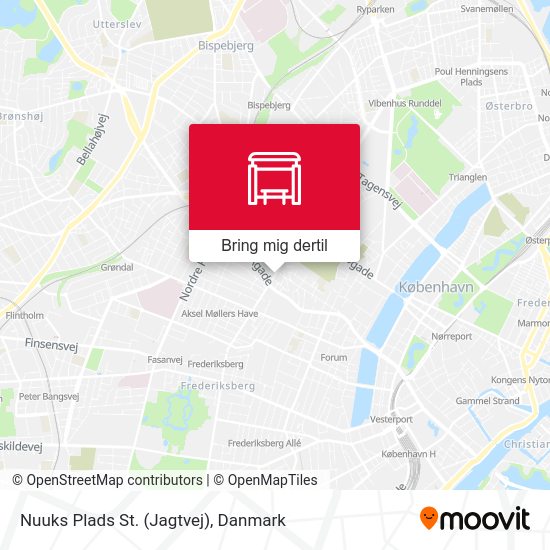 Nuuks Plads St. (Jagtvej) kort