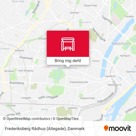 Frederiksberg Rådhus (Allegade) kort