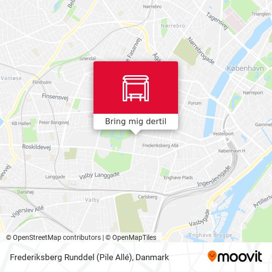Frederiksberg Runddel (Pile Allé) kort