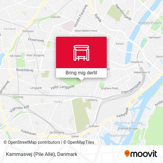 Kammasvej (Pile Allé) kort
