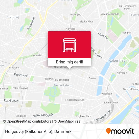 Helgesvej (Falkoner Allé) kort