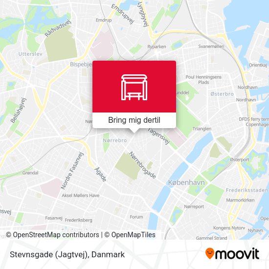 Stevnsgade (Jagtvej) kort