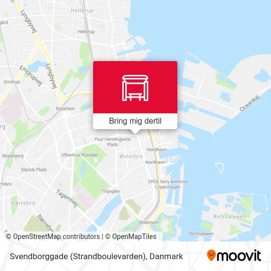 Svendborggade (Strandboulevarden) kort