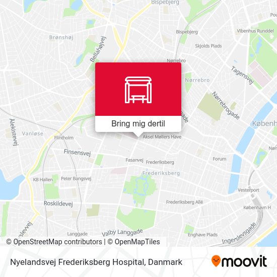 Nyelandsvej Frederiksberg Hospital kort