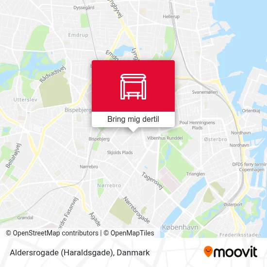 Aldersrogade (Haraldsgade) kort