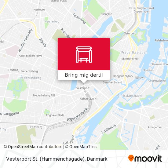 Vesterport St. (Hammerichsgade) kort