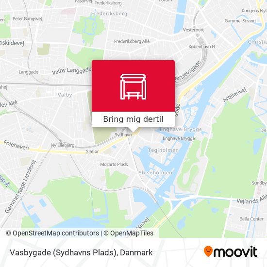 Vasbygade (Sydhavns Plads) kort