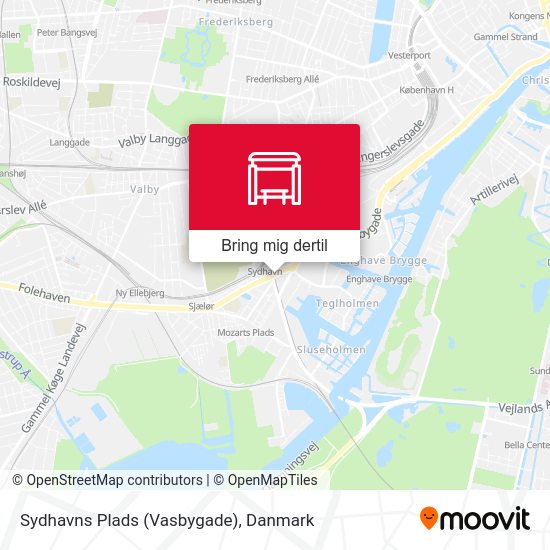 Sydhavns Plads (Vasbygade) kort