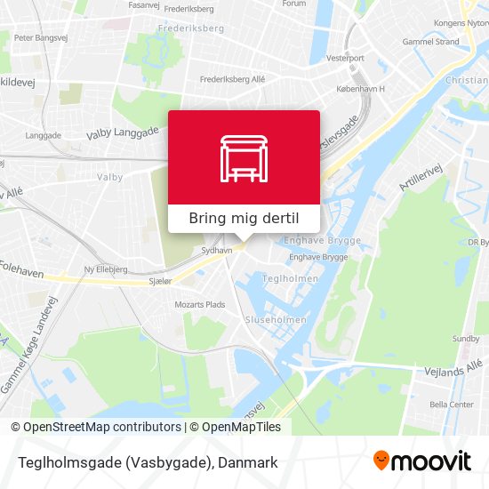 Teglholmsgade (Vasbygade) kort