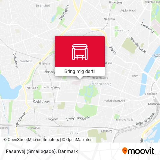 Fasanvej (Smallegade) kort