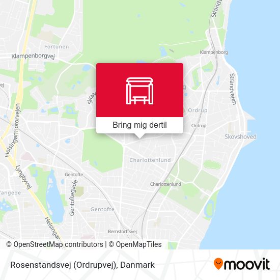 Rosenstandsvej (Ordrupvej) kort