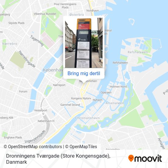 Dronningens Tværgade (Store Kongensgade) kort