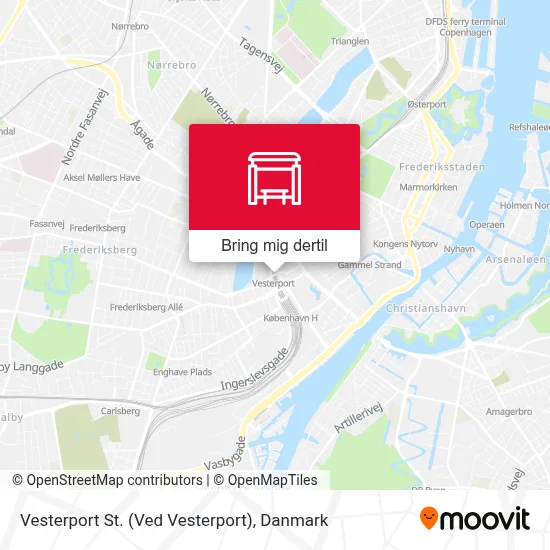 Vesterport St. (Ved Vesterport) kort