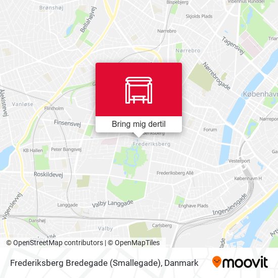 Frederiksberg Bredegade (Smallegade) kort