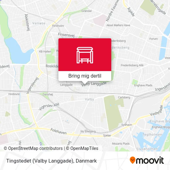 Tingstedet (Valby Langgade) kort