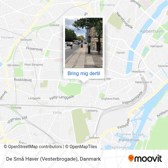 De Små Haver (Vesterbrogade) kort