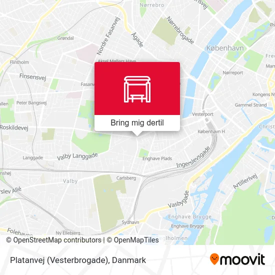 Platanvej (Vesterbrogade) kort