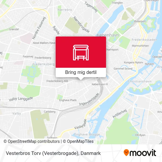 Vesterbros Torv (Vesterbrogade) kort