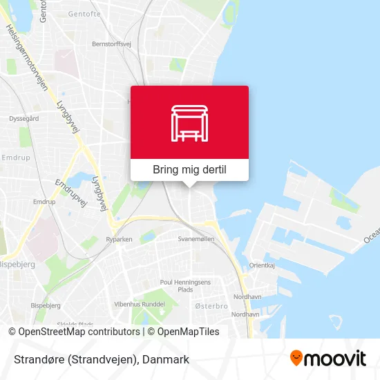 Strandøre (Strandvejen) kort