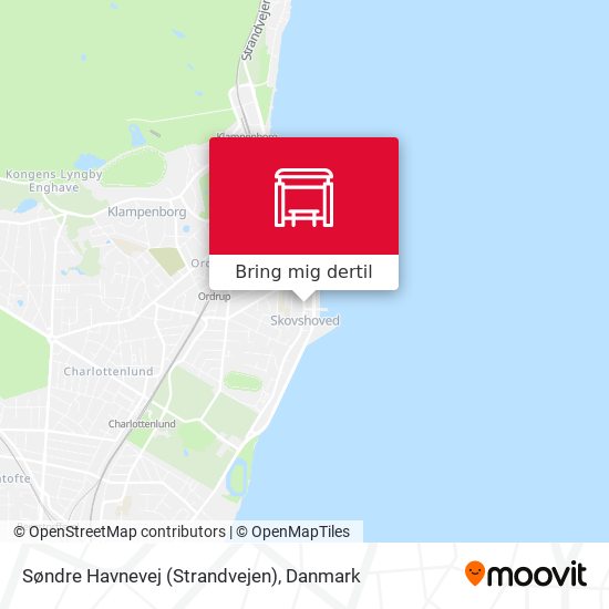 Søndre Havnevej (Strandvejen) kort