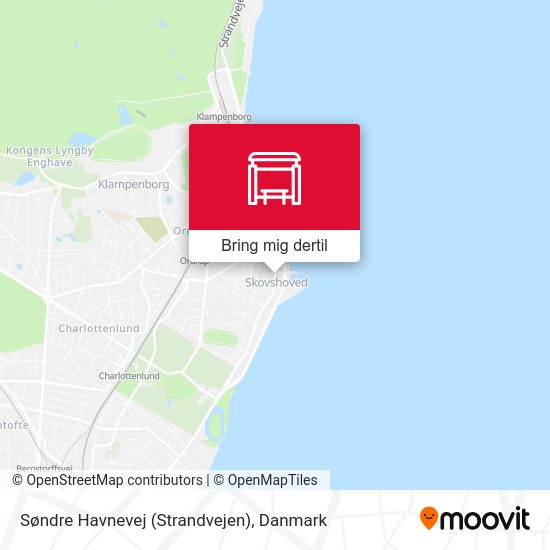 Søndre Havnevej (Strandvejen) kort