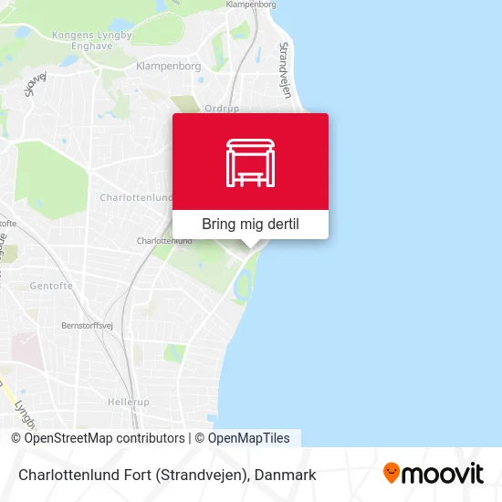 Charlottenlund Fort (Strandvejen) kort