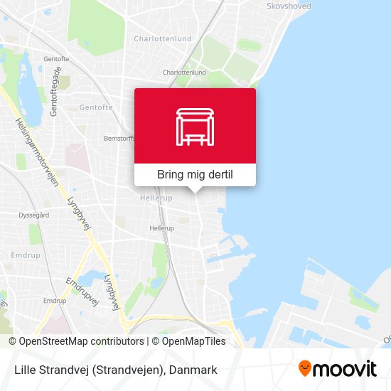 Lille Strandvej (Strandvejen) kort