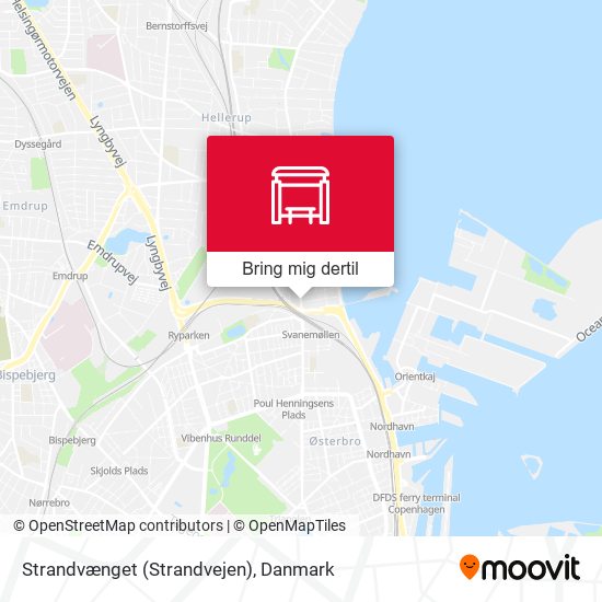 Strandvænget (Strandvejen) kort