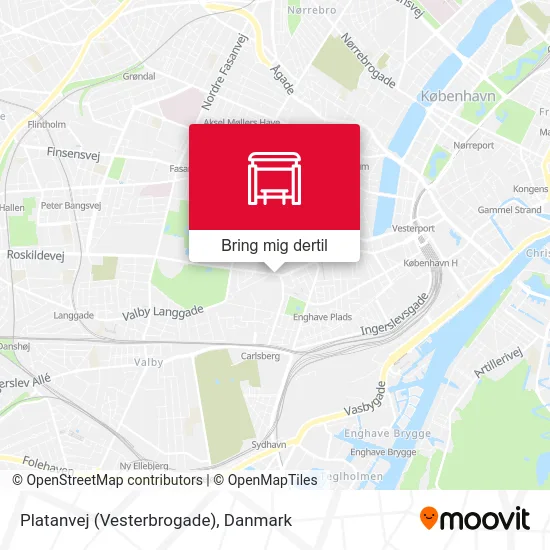 Platanvej (Vesterbrogade) kort