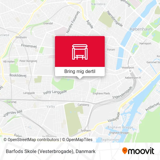 Barfods Skole (Vesterbrogade) kort