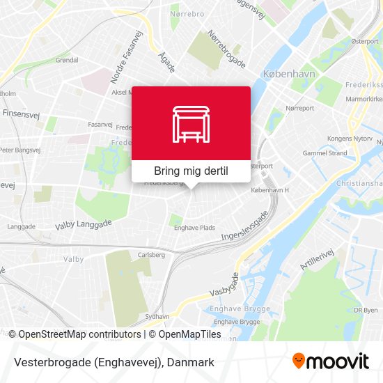 Vesterbrogade (Enghavevej) kort