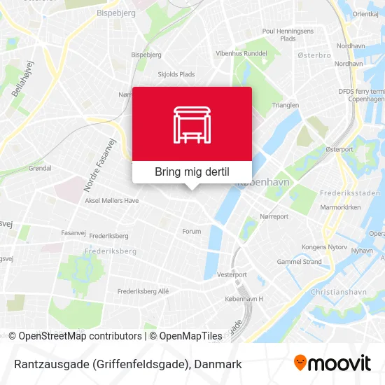 Rantzausgade (Griffenfeldsgade) kort