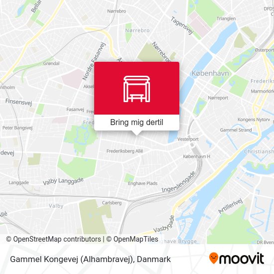 Gammel Kongevej (Alhambravej) kort