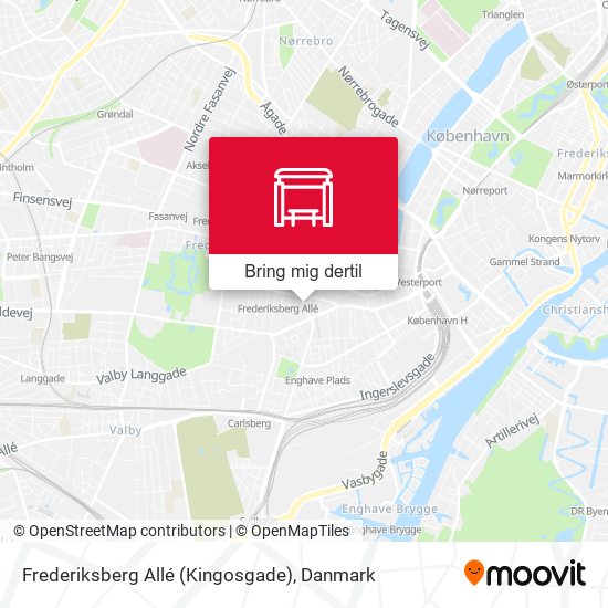 Frederiksberg Allé (Kingosgade) kort