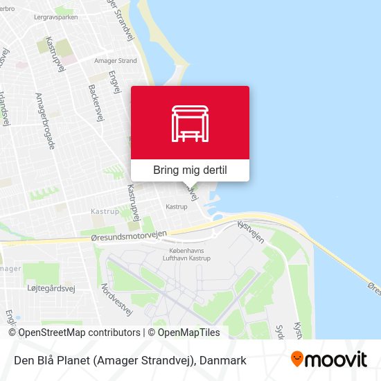 Den Blå Planet (Amager Strandvej) kort