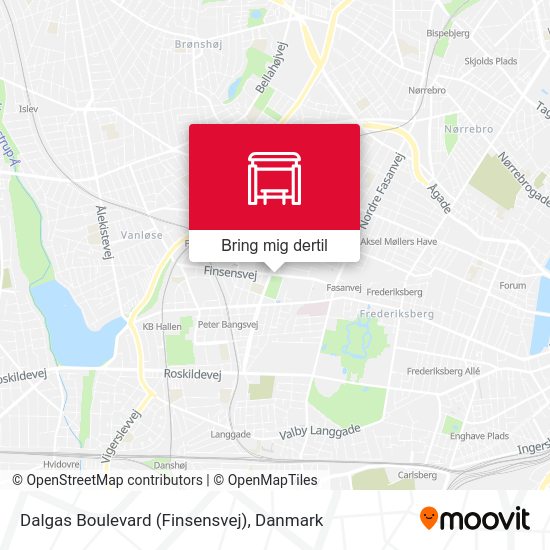 Dalgas Boulevard (Finsensvej) kort