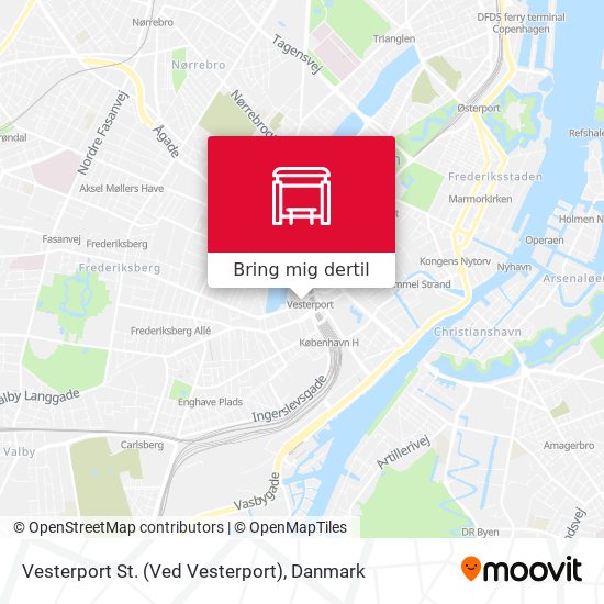 Vesterport St. (Ved Vesterport) kort